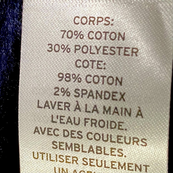 MERRY Holiday Festive Sweatshirt, Navy w/ raised textured multi-colored letters - Picture 12 of 12